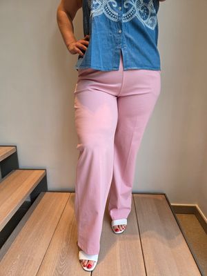 Pantalon Elise - rechte pijp in travel stof