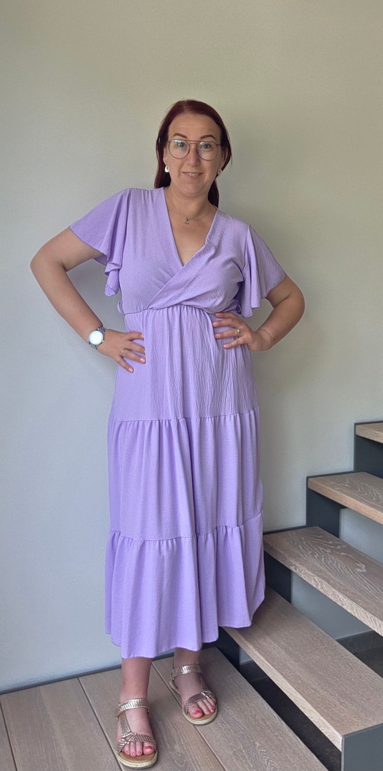 Jurk Lali - flare mouw en stroken