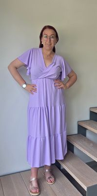 Jurk Lali - flare mouw en stroken