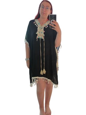 Black Boho Beach Dress
