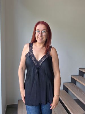Silky Lace Top