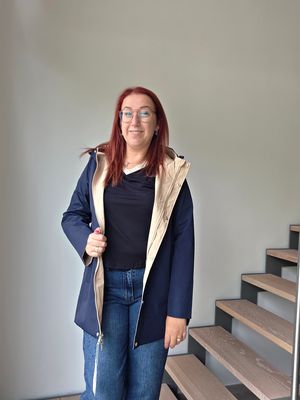 Regenjas Liv - reversible effen kleuren