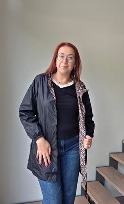 Reversible Print Regenjas