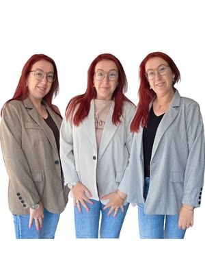 Blazer Lynn - schitterend in visgraad motief