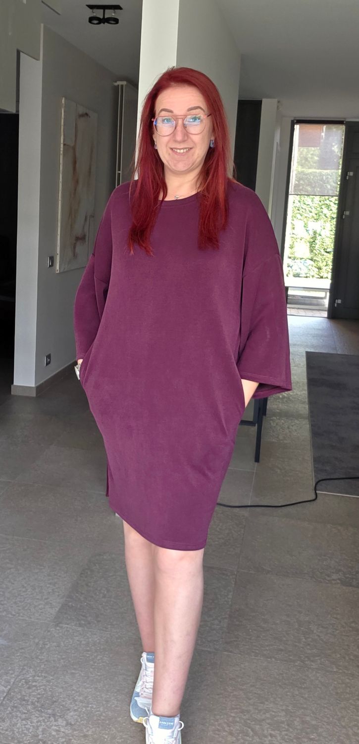 Mooij Velvet Long Sleeve Sweater Dress