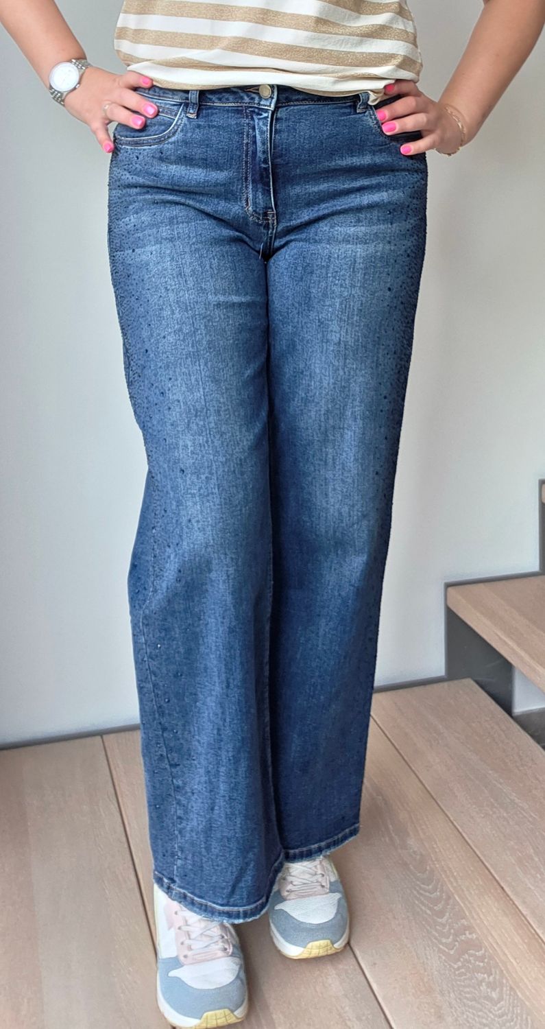 Sparkly Side Denim Broek