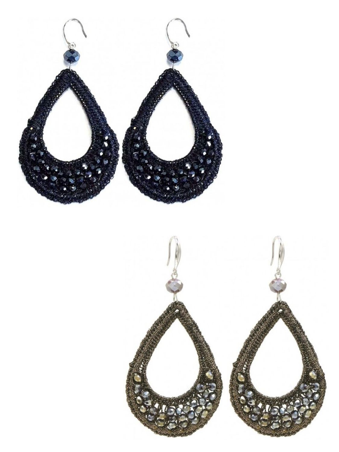 Beaded Teardrops Oorbellen