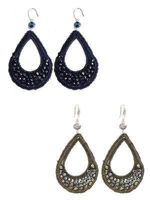 Beaded Teardrops Oorbellen