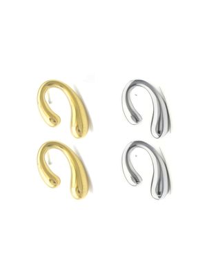 Double Teardrops Oorbellen