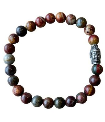 Picasso Jaspis Boeddha Armband - 20.5cm