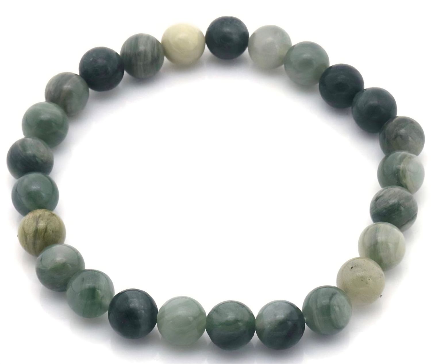 Green Grass Stone Armband - 19cm
