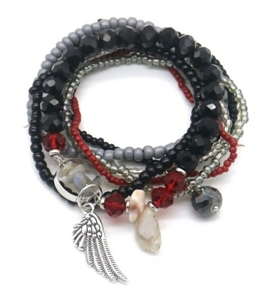 Black Wing Armbanden Set