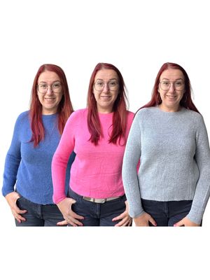 Trui An - dun gebreide basic met lange mouwen Trui An - dun gebreide basic met lange mouwen