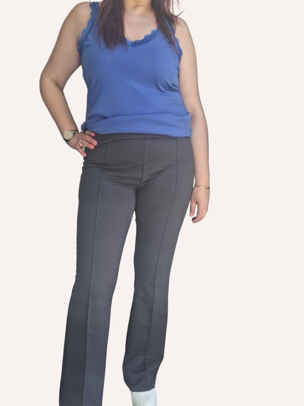 Tall Broek Elly - stretchy tregging in flare Tall Broek Elly - stretchy tregging in flare