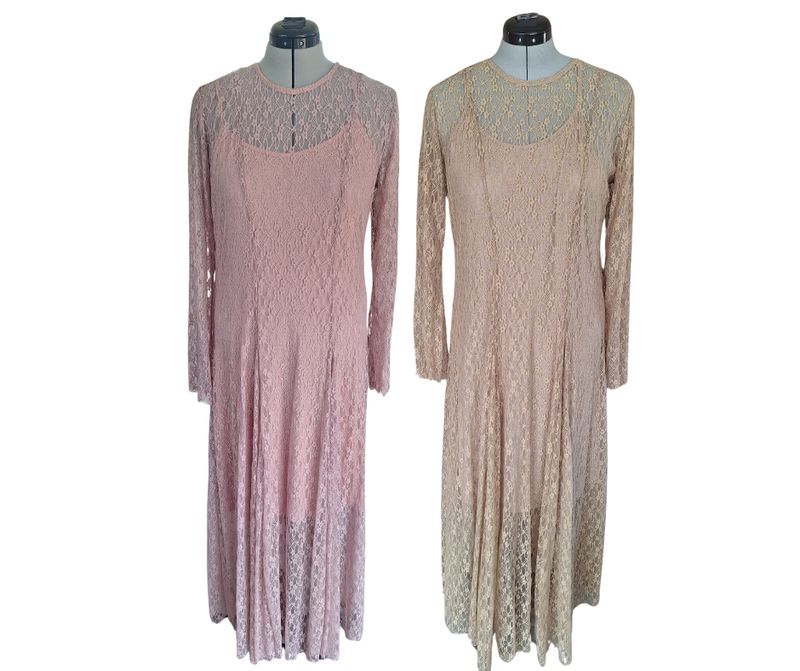 Jurk Claire - volledig in kant met onderjurk