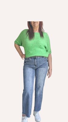 Broek Hennie - Wide leg met rafel effect