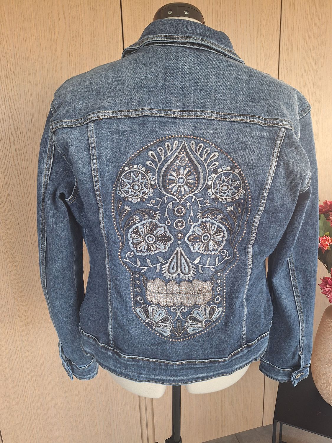 Jeans Jasje Demi - glitter skull voor maatje meer