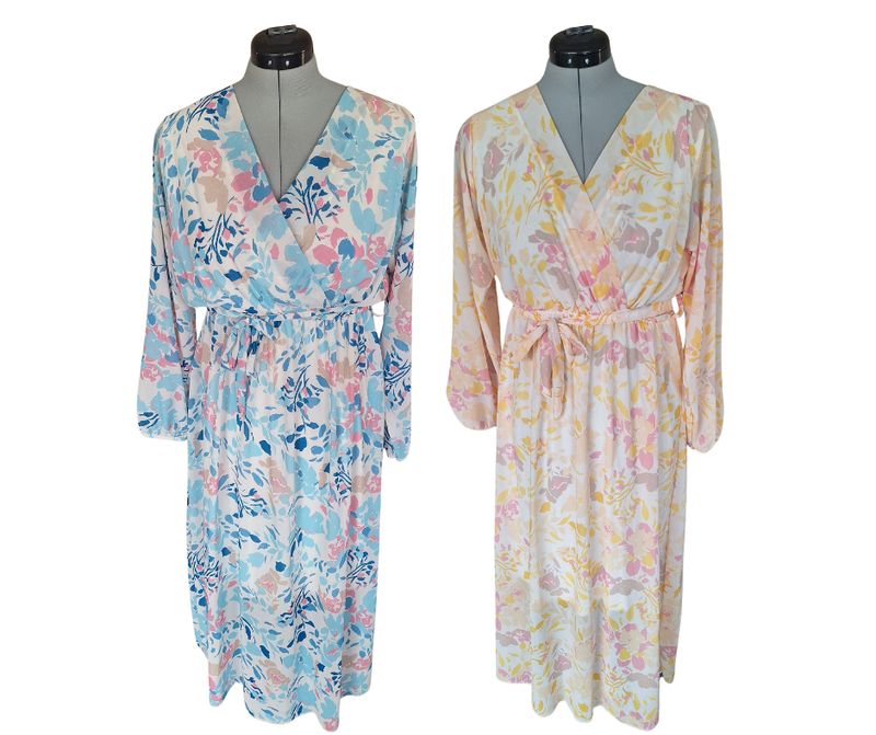 Jurk Belle - lang met bloemenprint Jurk Belle - lang met bloemenprint