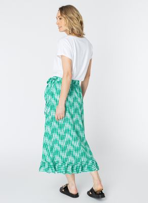 Long Playful Green Rok Long Playful Green Rok