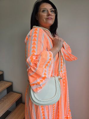Handtas Donnita - kunstleer met gevlochten detail