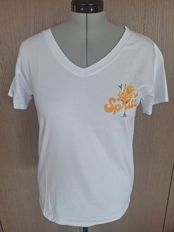 Shirt Izzy - basic met aperol spritz opdruk