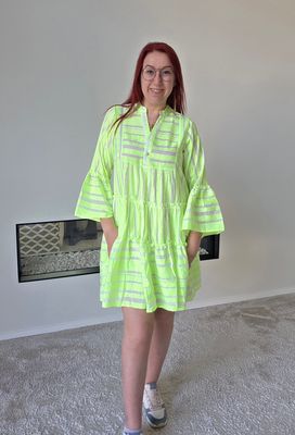 Jurk Hazel - kort is aztec print