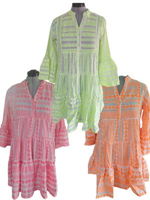 Jurk Hazel - kort is aztec print