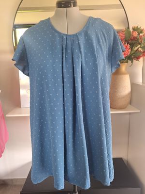 Top Pollie - viscose met flare in maatje meer