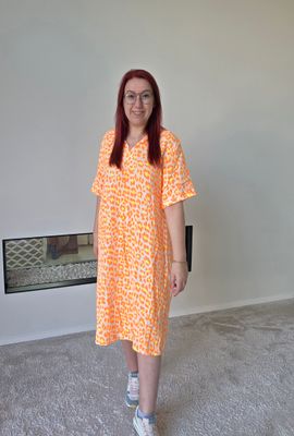 Jurk Joy - panter in tetra stof
