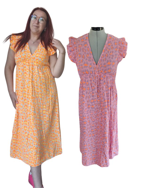 Long Panter with Ruffle Jurk