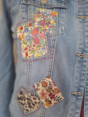 Jeans Jasje Cleo - vrolijke patchwork details