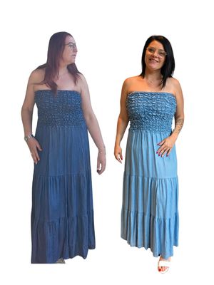 Jurk Noé - strapless in denim