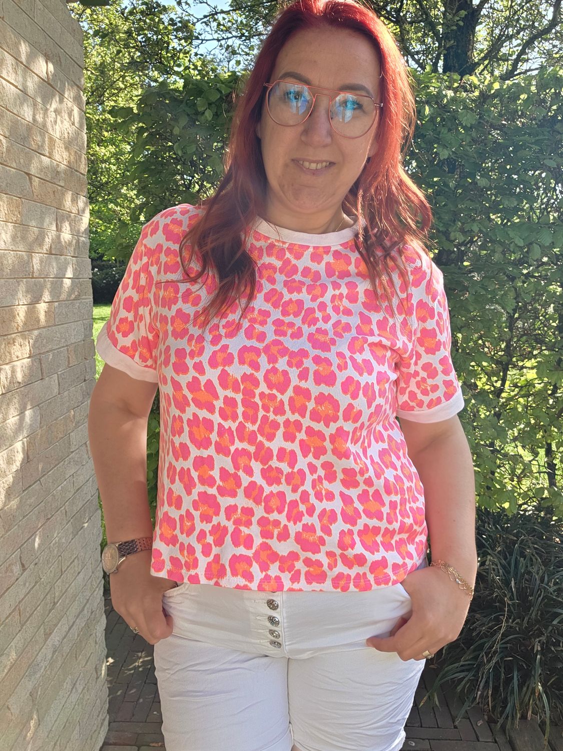 Sweatshirt Niya - panter print, Maat: TU (36 - 42)