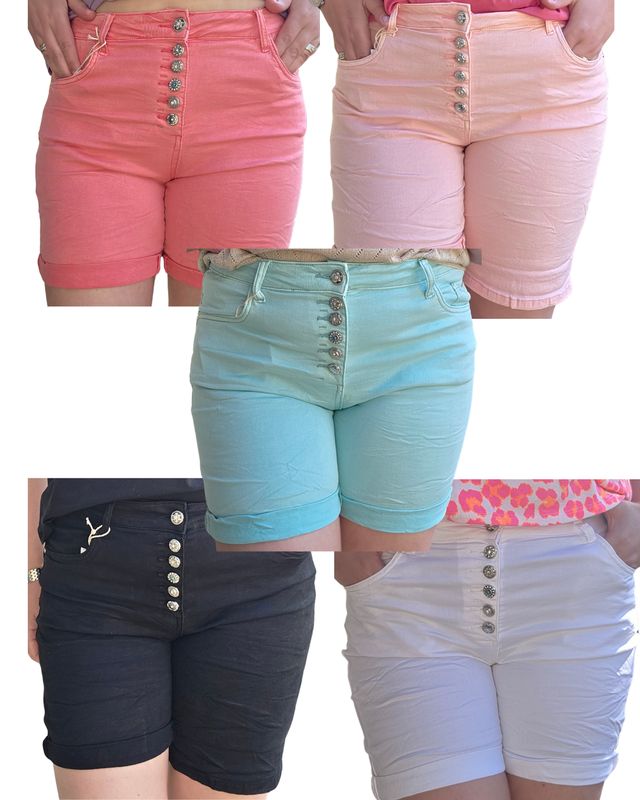 Short Kara - Karostar stretch in verschillende kleurtjes Short Kara - Karostar stretch in verschillende kleurtjes