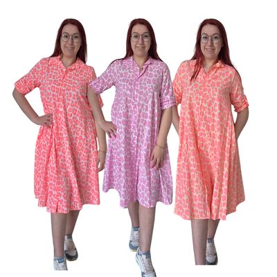 Jurk Karen - panter print in katoen