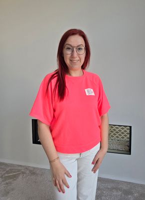 Sweatshirt Noor - fluo met perfect label