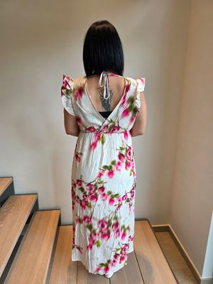 Jurk Laure - latin look met bloesem print