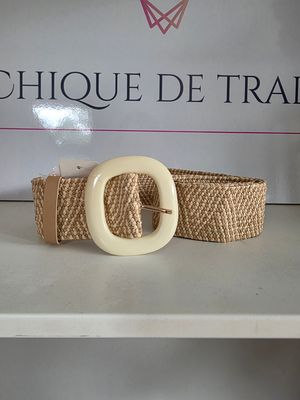 Elastic ZigZag Beige - 105cm Elastic ZigZag Beige - 105cm