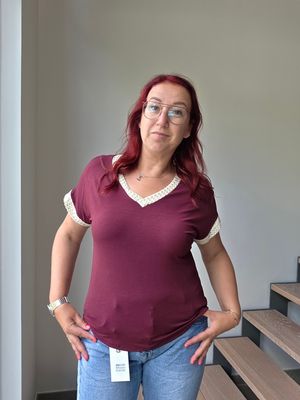 Shirt Celeste - zacht met lurex detail