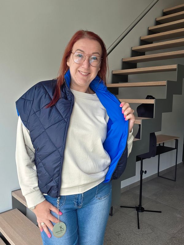 Bodywarmer Steph - reversible dus dubbel plezier