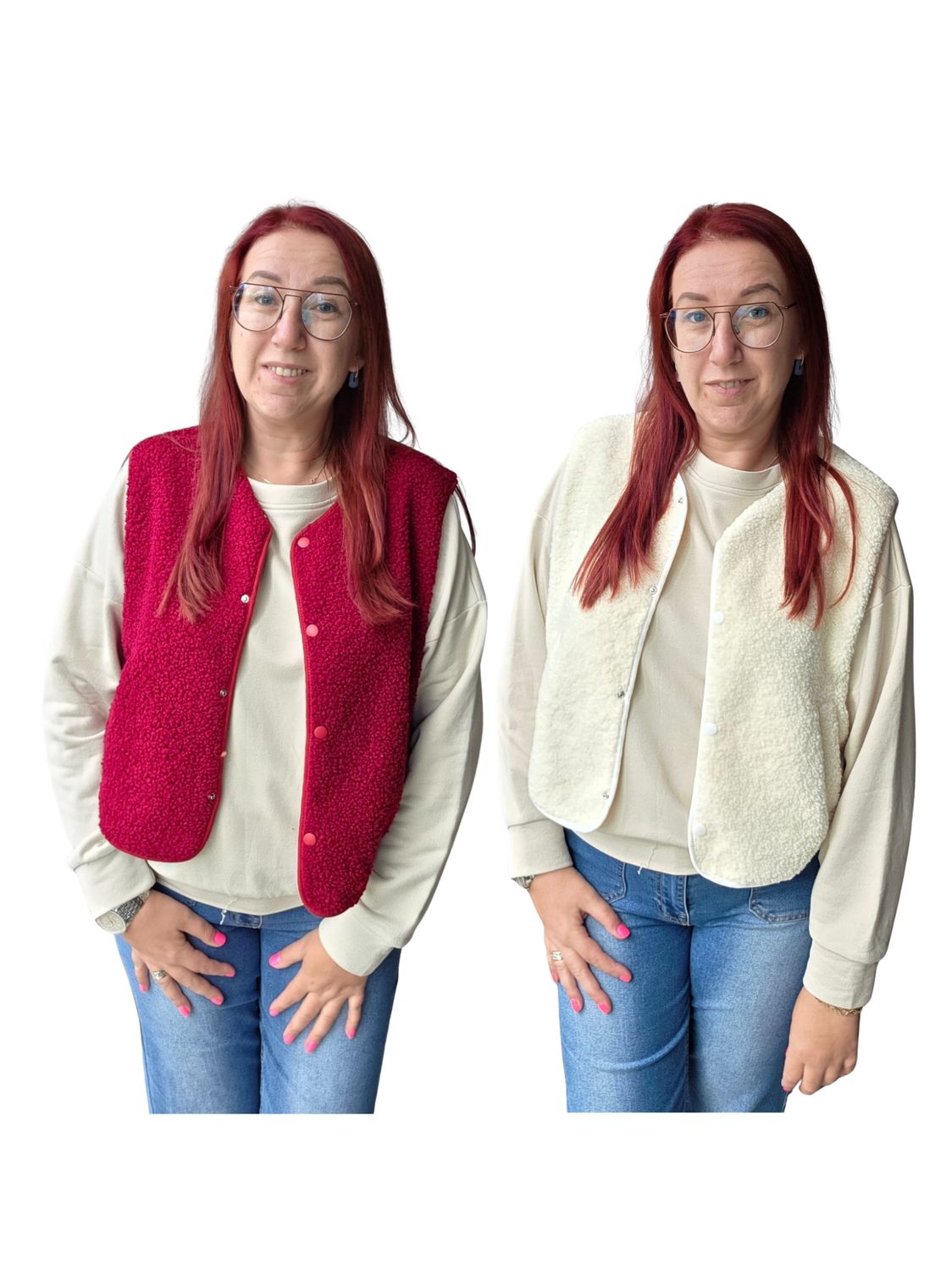 Gilet Lobke - basic bouclé Gilet Lobke - basic bouclé