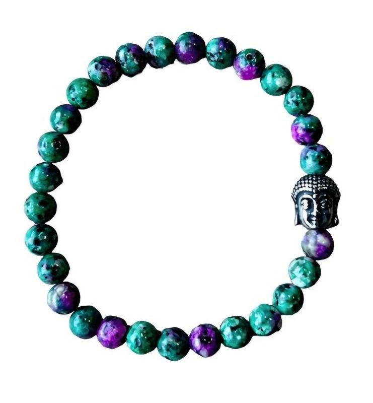Robijn in zoïsiet Armband - 17.5cm