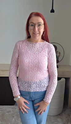 Top Natasha - trendy kant met rechte mouw