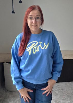 Sweater Joyce - Paris met velours binnenkant