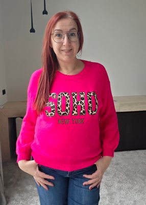 Hot Pink SOHO Trui Hot Pink SOHO Trui