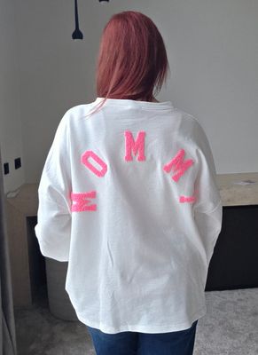 Sweater Annie - oversized ode aan mommy met elastiek in mouw