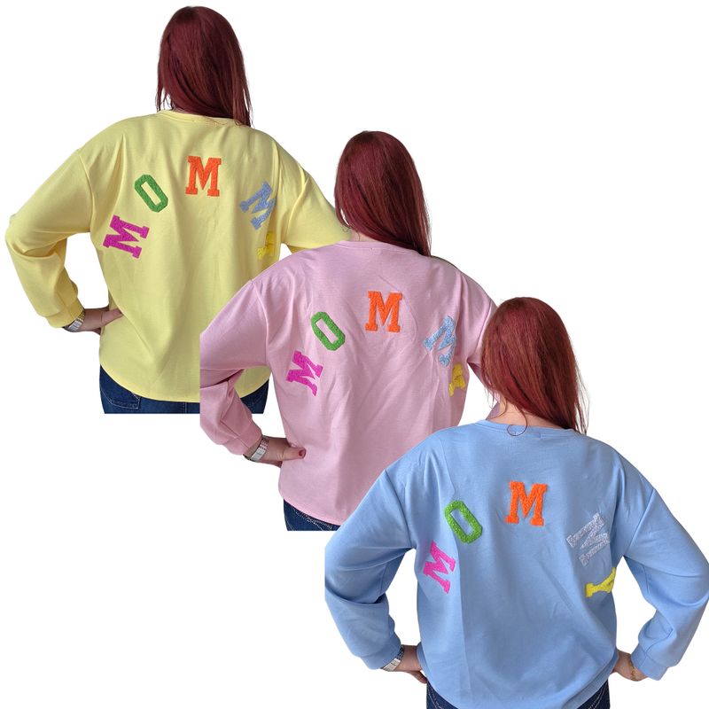 Sweater Rosa - ode aan mommy met standaard mouw Sweater Rosa - ode aan mommy met standaard mouw
