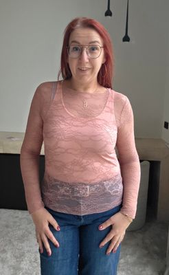 Top Lily - extra dun kantje met rechte mouw