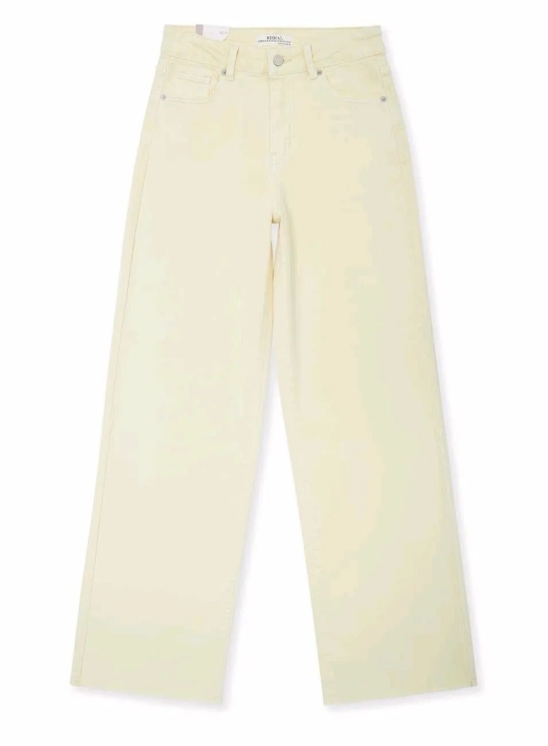 Tall Broek Rune - butter yellow wide leg Tall Broek Rune - butter yellow wide leg