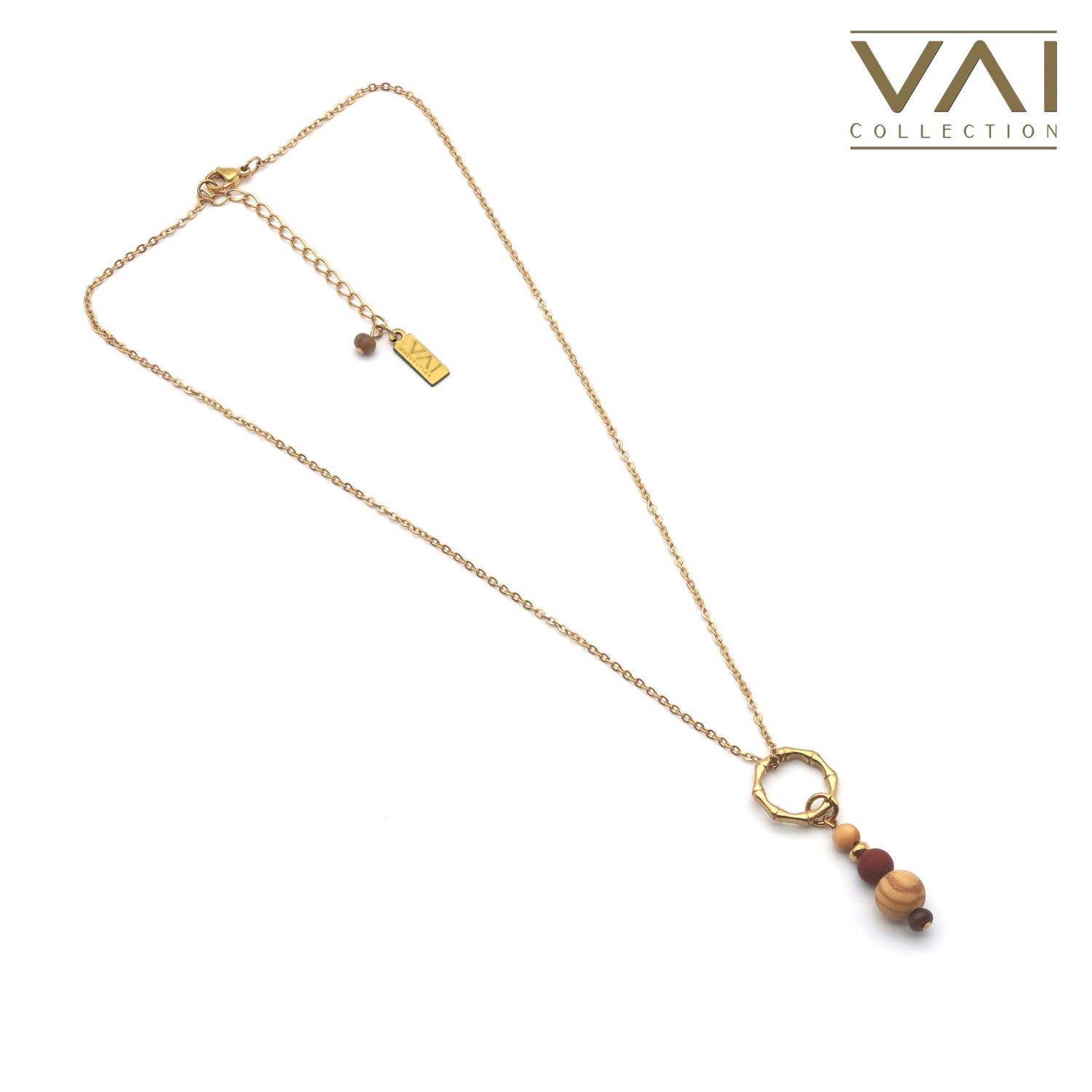 Ketting Myra  - oog met kraaltjes